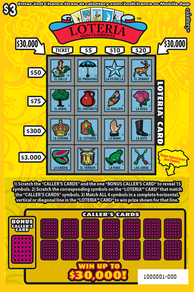 Loteria™ California scratch-off ticket