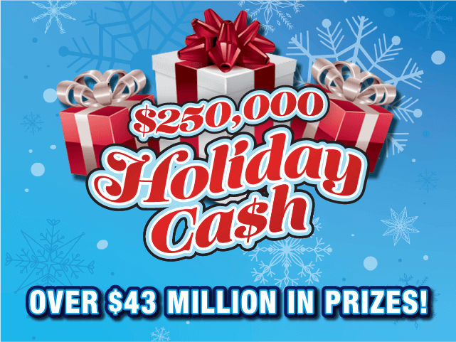 $250,000 Holiday Ca$h Florida scratch-off ticket