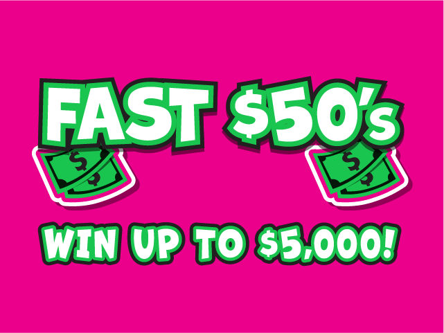Fast $50’s Florida scratch-off ticket