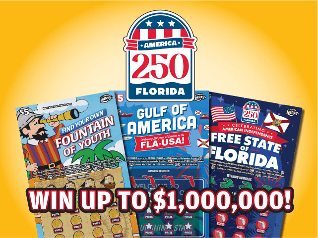 America 250 Florida Florida scratch-off ticket