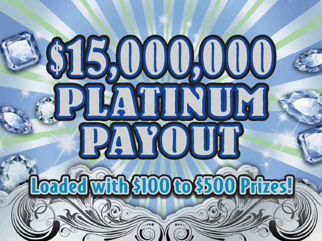 $15,000,000 Platinum Payout Florida scratch-off ticket