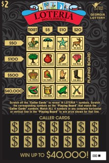 Loteria Georgia scratch-off ticket