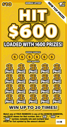 Hit $600 Georgia scratch-off ticket
