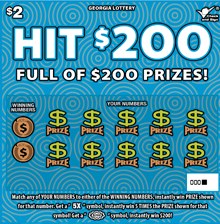 Hit $200 Georgia scratch-off ticket