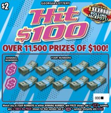 Hit $100 Georgia scratch-off ticket