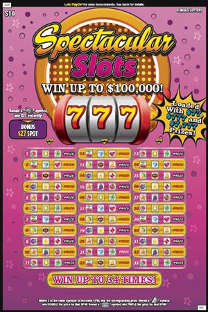 Spectacular Slots Kansas scratch-off ticket