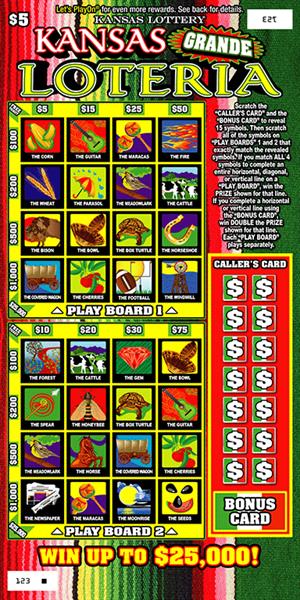 Kansas Grande Loteria Kansas scratch-off ticket