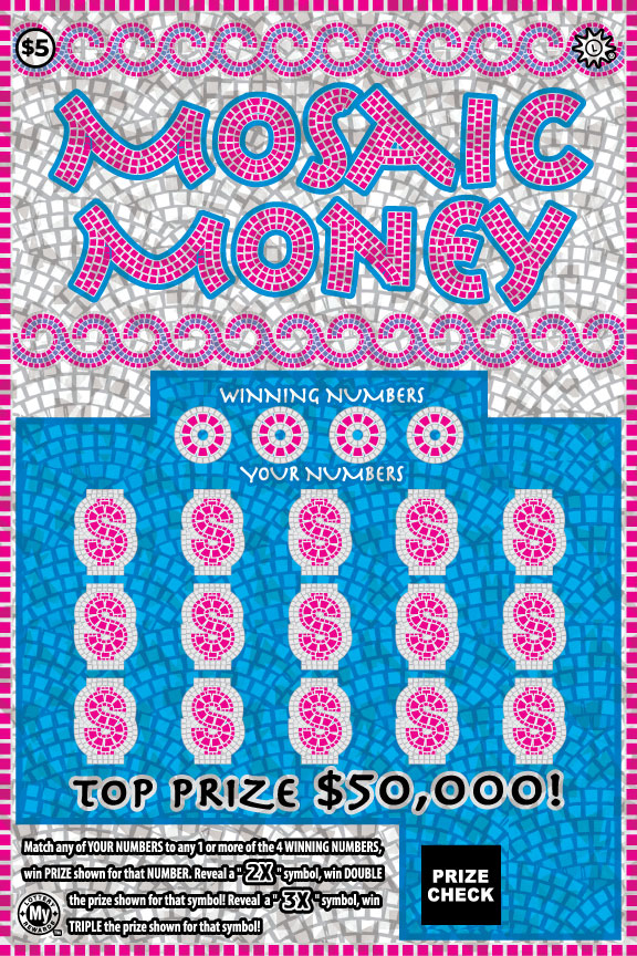Mosaic Money Maryland scratch-off ticket