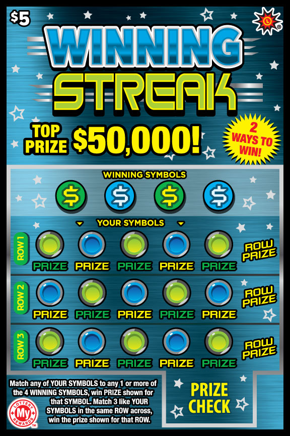 Winning Streak Maryland scratch-off ticket