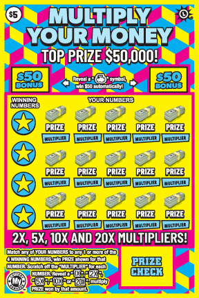 Multiply Your Money Maryland scratch-off ticket