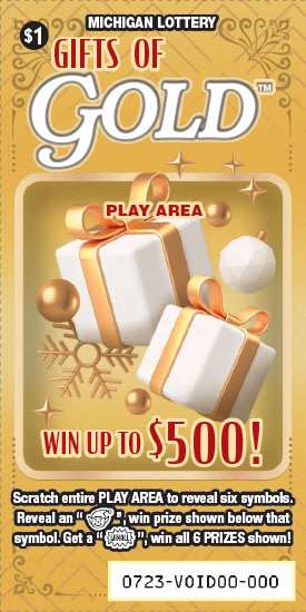 Holiday Colors Michigan scratch-off ticket