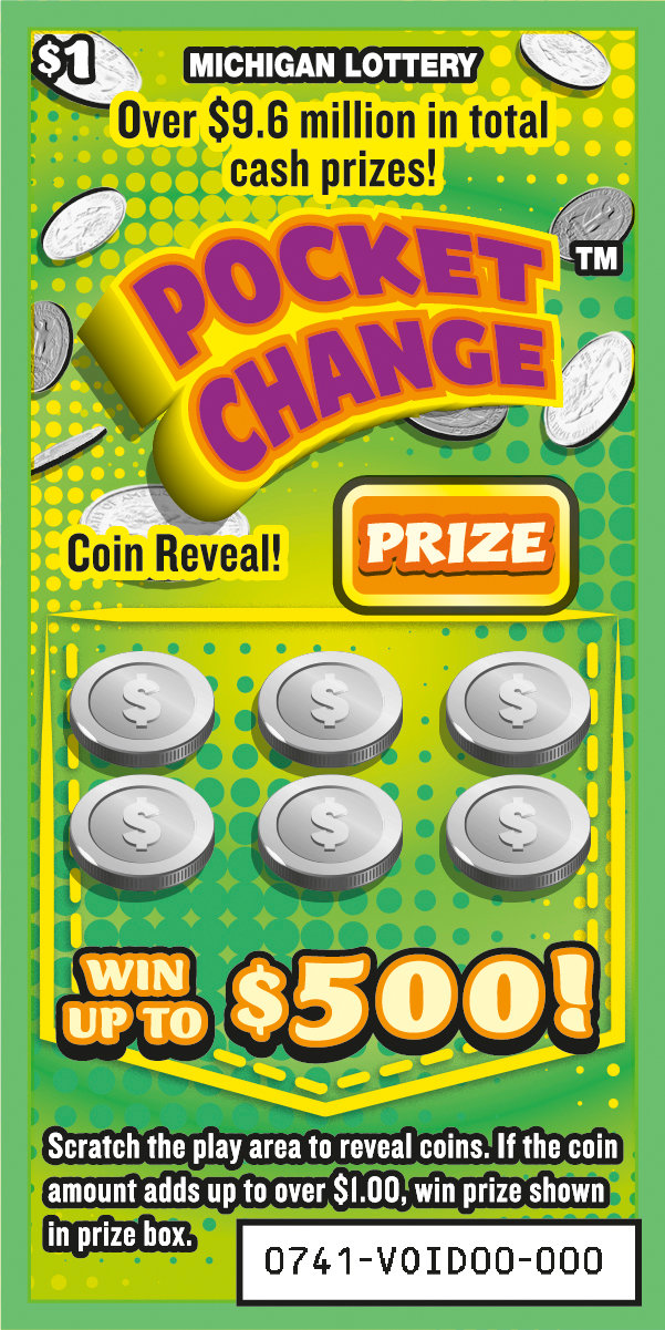 Pocket Change Michigan scratch-off ticket