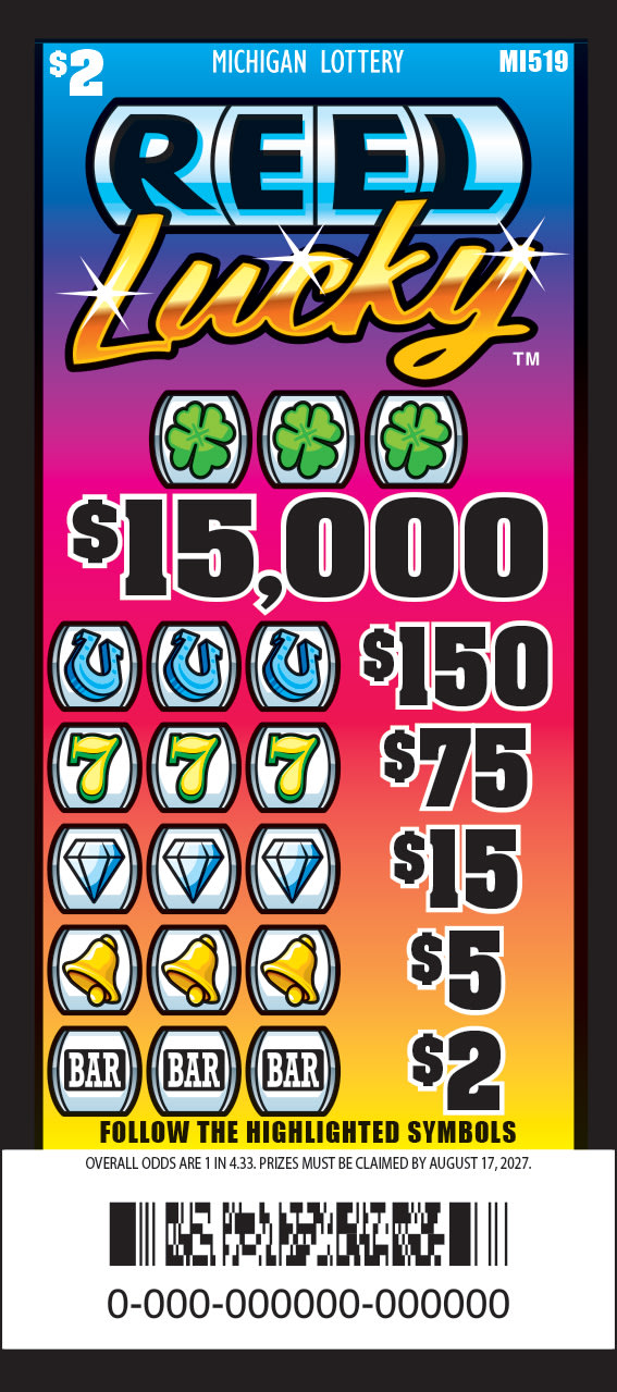 Reel Lucky Michigan pull tab game