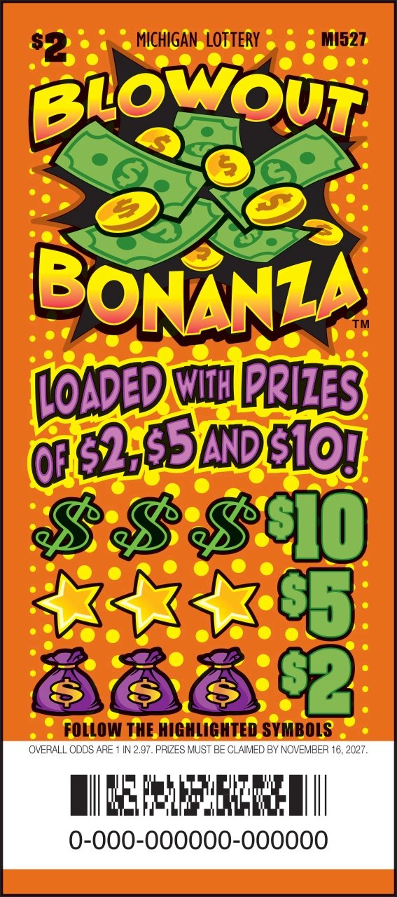 Blowout Bonanza Michigan pull tab game