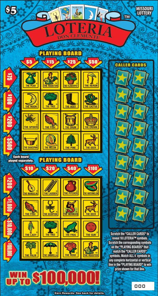Loteria Missouri scratch-off ticket