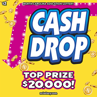 Cash Drop North Carolina scratch-off ticket