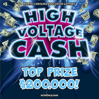 High Voltage Cash North Carolina scratch-off ticket