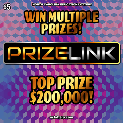 Prize Link Connect North Carolina scratch-off ticket