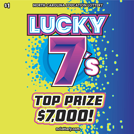Lucky 7s North Carolina scratch-off ticket