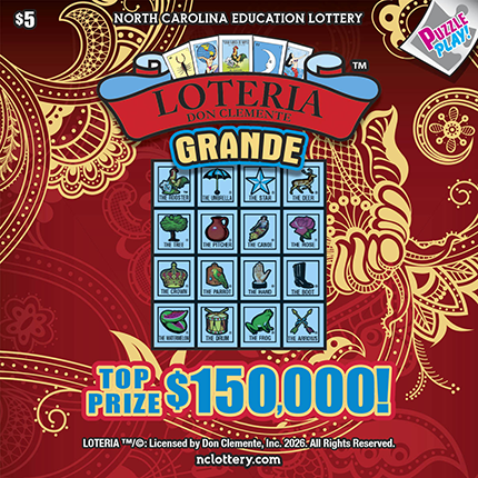 Loteria Grande North Carolina scratch-off ticket