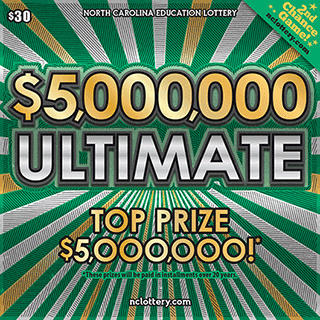 $5,000,000 Ultimate North Carolina scratch-off ticket