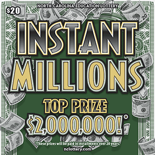 Instant Millions North Carolina scratch-off ticket
