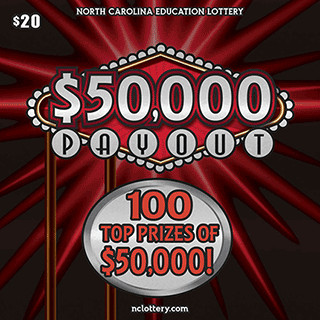 $50,000 Payout North Carolina scratch-off ticket