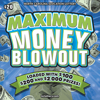 Maximum Money Blowout North Carolina scratch-off ticket