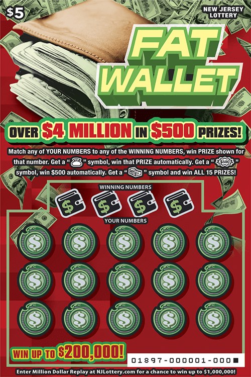 Fat Wallet New Jersey scratch-off ticket