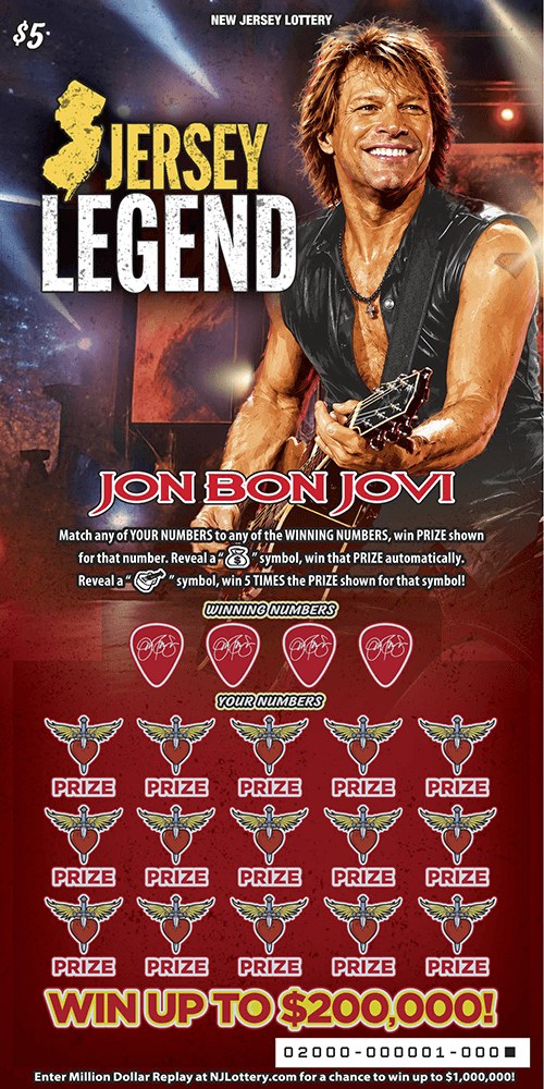 Jersey Legend New Jersey scratch-off ticket