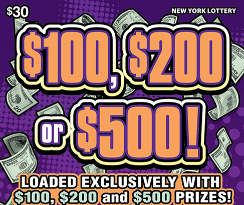 $100, $200 Or $500! New York scratch-off ticket