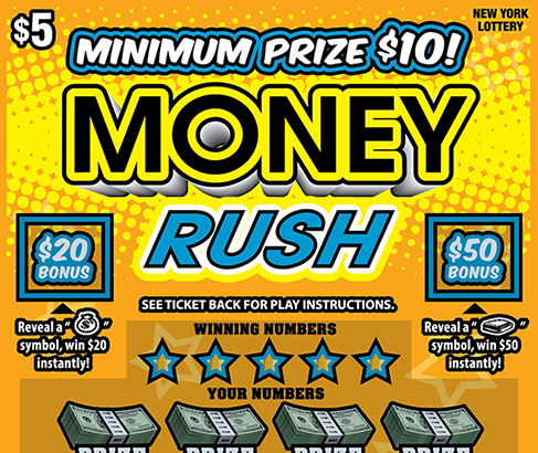 Money Rush New York scratch-off ticket