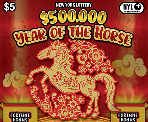 $500,000 Year Of The Horse New York scratch-off ticket