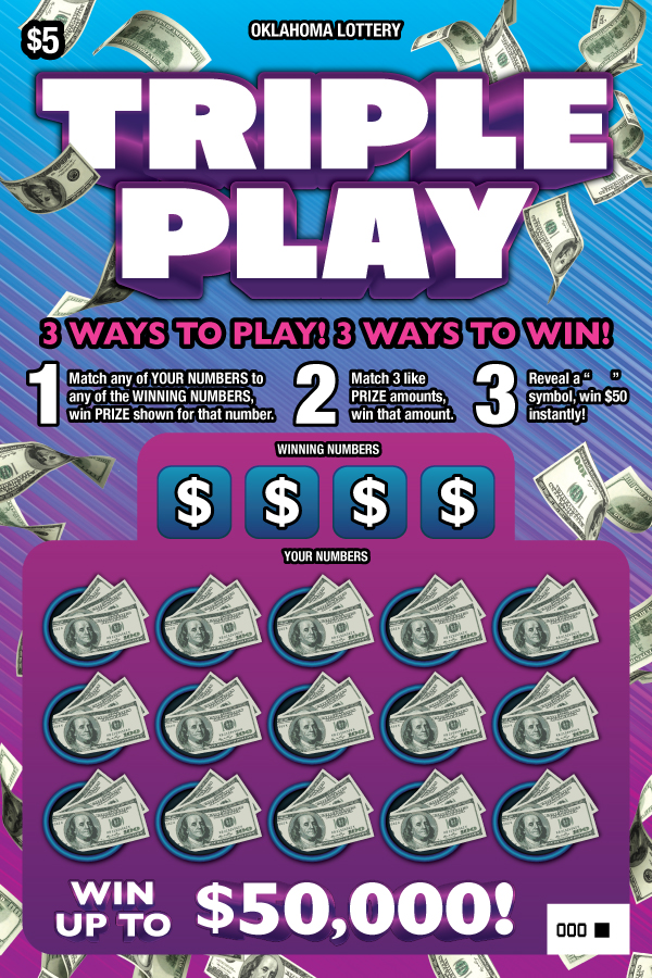 Triple Play Oklahoma scratch-off ticket