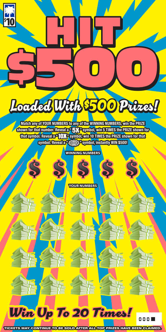 Hit $500 South Carolina scratch-off ticket