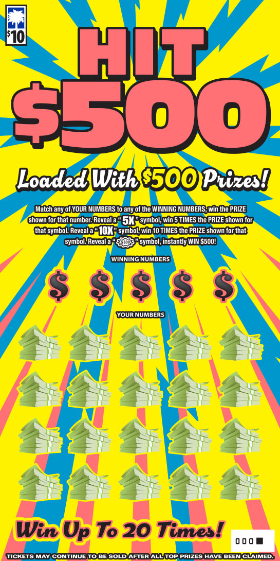 Hit $500 South Carolina scratch-off ticket
