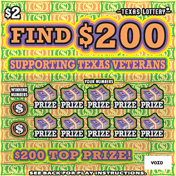 Find $200 Texas scratch-off ticket